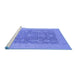 Sideview of Machine Washable Oriental Blue Traditional Rug, wshurb787blu