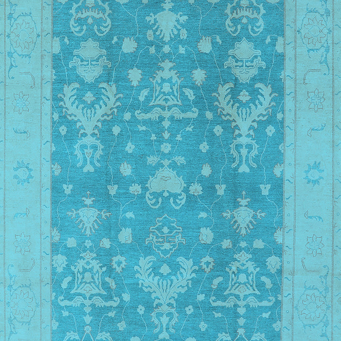Oriental Light Blue Traditional Rug, urb787lblu