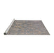 Sideview of Machine Washable Industrial Modern Rosy Brown Pink Rug, wshurb788