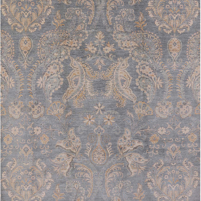 Mid-Century Modern Rosy Brown Pink Oriental Rug, urb788