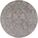 Round Machine Washable Industrial Modern Rosy Brown Pink Rug, wshurb788