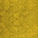 Square Oriental Yellow Industrial Rug, urb788yw