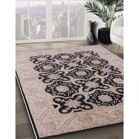 Mid-Century Modern Rose Pink Oriental Rug, urb789