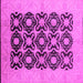 Square Oriental Pink Traditional Rug, urb789pnk