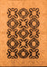 Oriental Orange Traditional Rug, urb789org