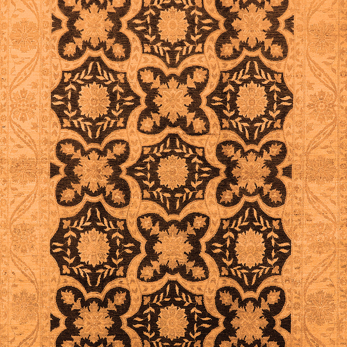 Oriental Orange Traditional Rug, urb789org