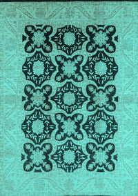 Oriental Turquoise Traditional Rug, urb789turq