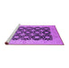 Sideview of Machine Washable Oriental Purple Traditional Area Rugs, wshurb789pur
