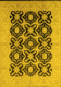 Oriental Yellow Traditional Rug, urb789yw