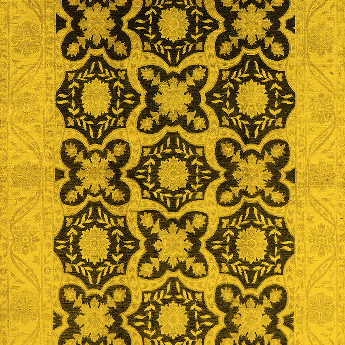 Oriental Yellow Traditional Rug, urb789yw