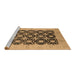 Sideview of Machine Washable Oriental Brown Traditional Rug, wshurb789brn