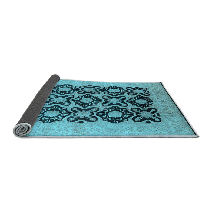 Sideview of Oriental Light Blue Traditional Rug, urb789lblu