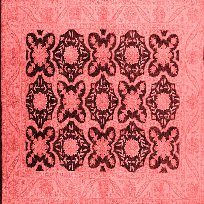 Machine Washable Oriental Red Traditional Rug, wshurb789red