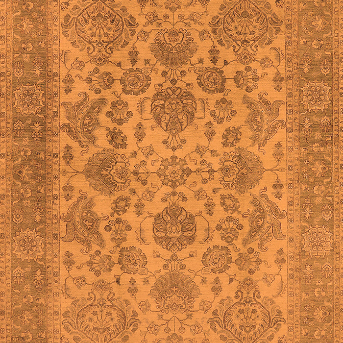 Machine Washable Oriental Orange Industrial Area Rugs, wshurb790org