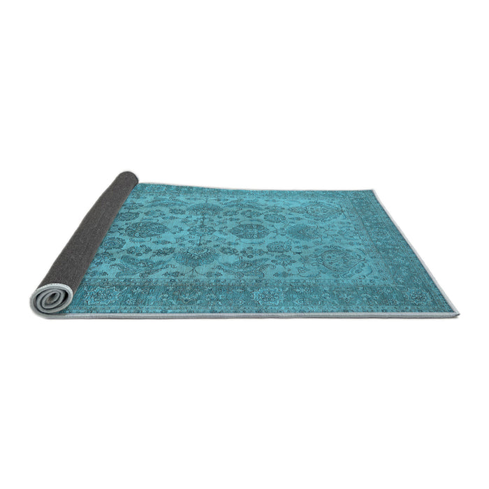 Sideview of Oriental Light Blue Industrial Rug, urb790lblu