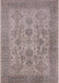 Machine Washable Industrial Modern Khaki Rose Pink Rug, wshurb790