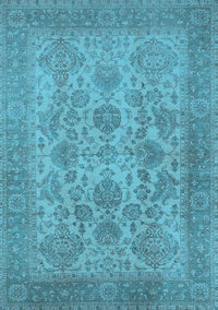 Oriental Light Blue Industrial Rug, urb790lblu