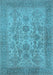 Oriental Light Blue Industrial Rug, urb790lblu