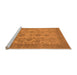 Sideview of Machine Washable Oriental Orange Industrial Area Rugs, wshurb790org