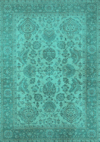 Oriental Turquoise Industrial Rug, urb790turq