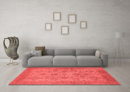 Industrial Red Washable Rugs