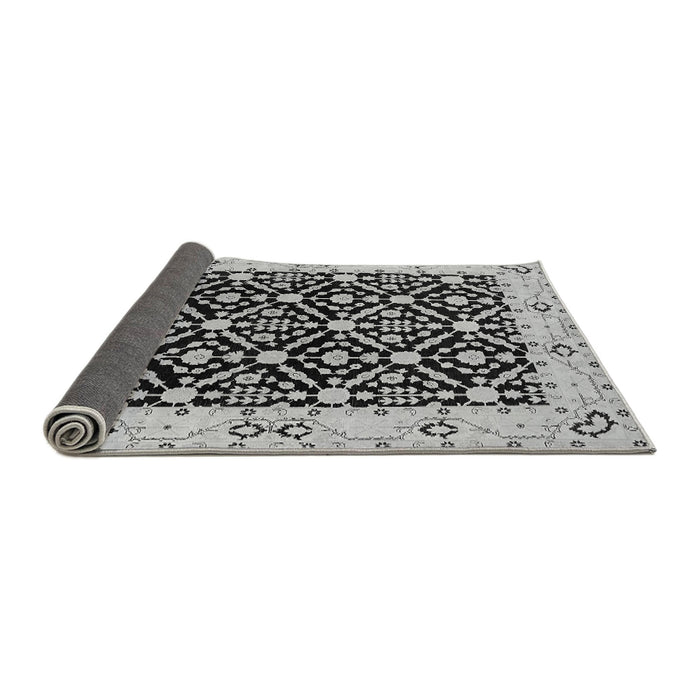 Sideview of Oriental Gray Traditional Rug, urb791gry