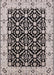 Mid-Century Modern Charcoal Gray Oriental Rug, urb791