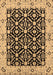 Machine Washable Oriental Brown Traditional Rug, wshurb791brn