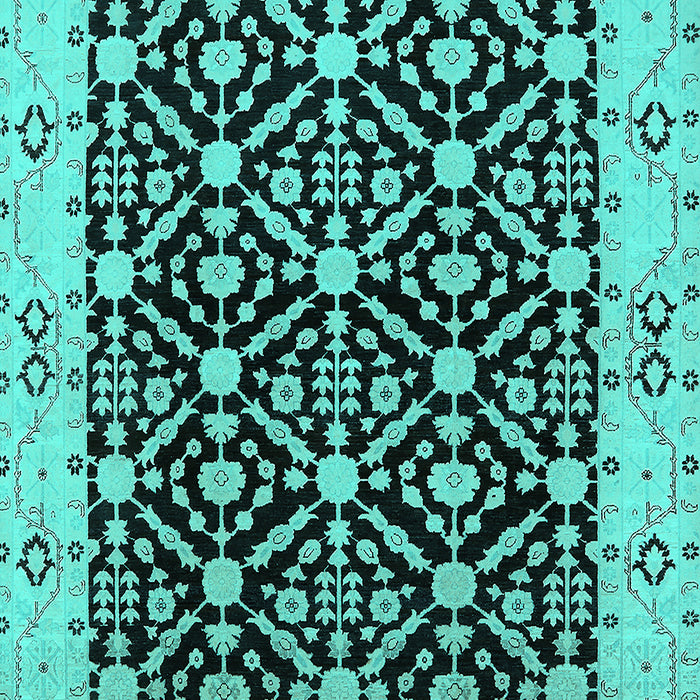 Oriental Turquoise Traditional Rug, urb791turq