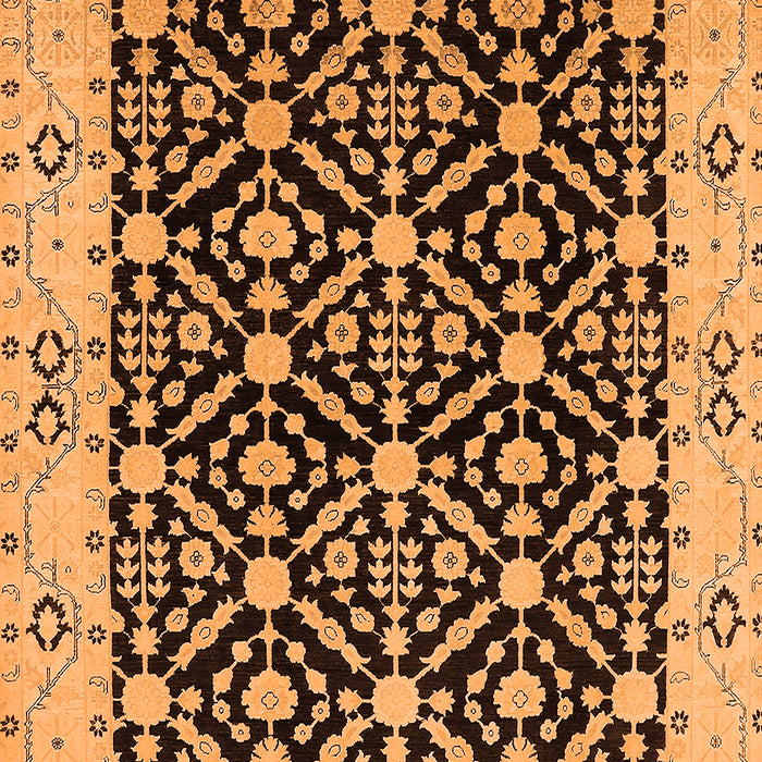 Oriental Orange Traditional Rug, urb791org