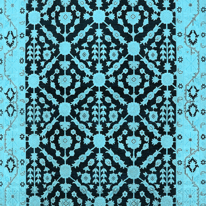 Oriental Light Blue Traditional Rug, urb791lblu