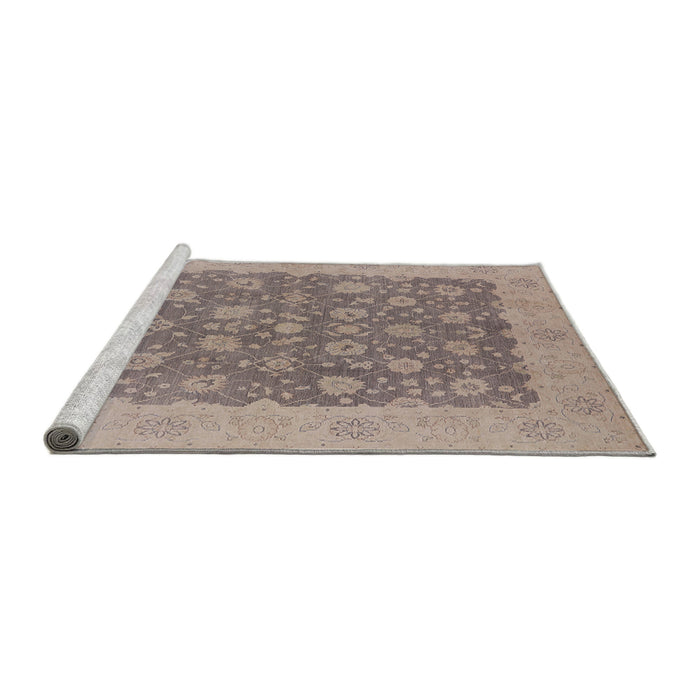 Sideview of Machine Washable Industrial Modern Rose Dust Purple Rug, wshurb792
