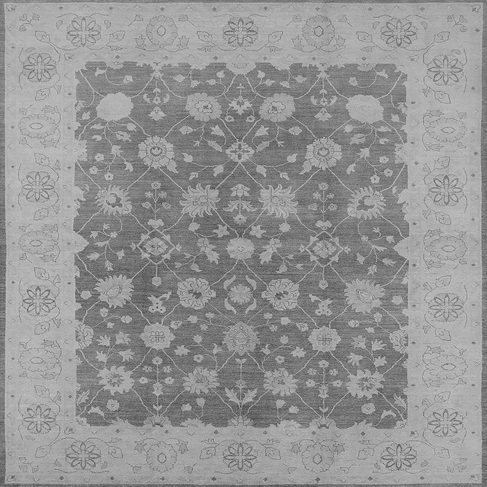 Square Oriental Gray Traditional Rug, urb792gry