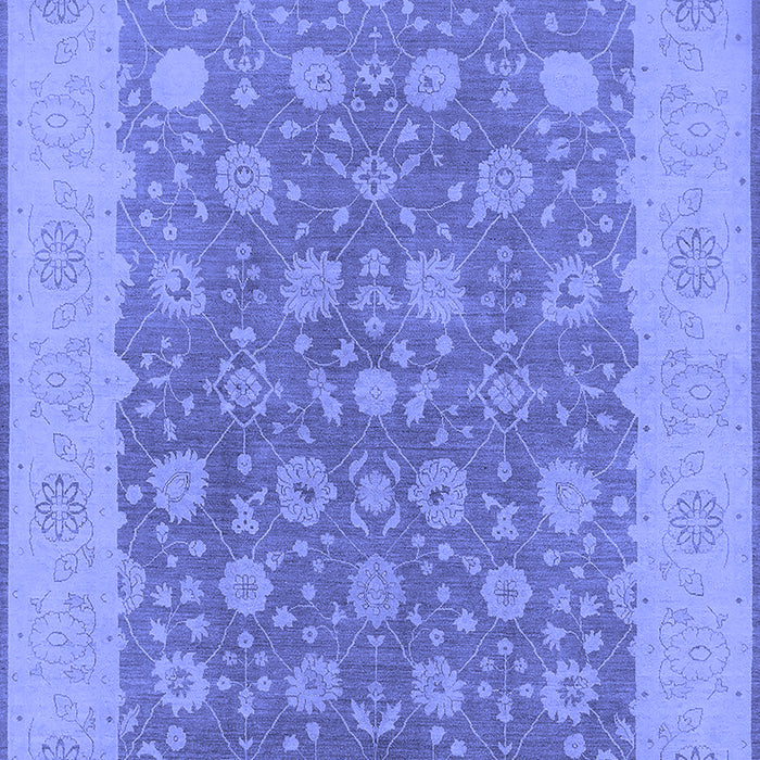 Machine Washable Oriental Blue Traditional Rug, wshurb792blu