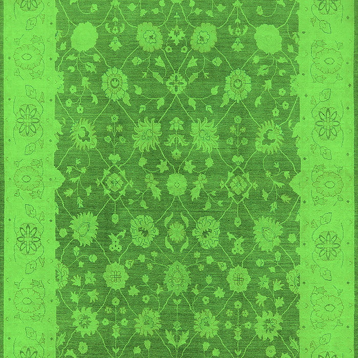 Oriental Green Traditional Rug, urb792grn