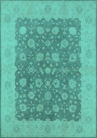 Oriental Turquoise Traditional Rug, urb792turq