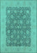 Oriental Turquoise Traditional Rug, urb792turq