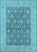 Oriental Light Blue Traditional Rug, urb792lblu