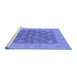 Sideview of Machine Washable Oriental Blue Traditional Rug, wshurb792blu