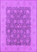 Machine Washable Oriental Purple Traditional Area Rugs, wshurb792pur