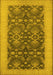 Oriental Yellow Traditional Rug, urb793yw