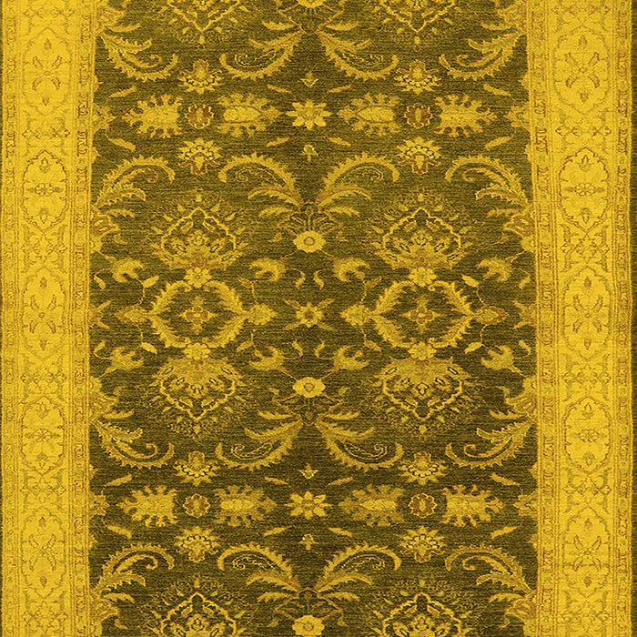 Oriental Yellow Traditional Rug, urb793yw