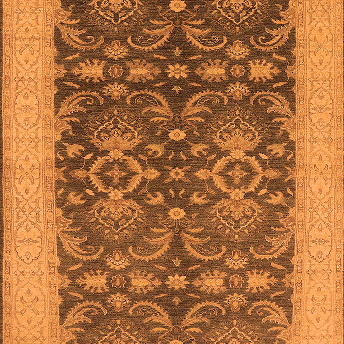 Oriental Orange Traditional Rug, urb793org
