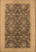 Oriental Brown Traditional Rug, urb793brn