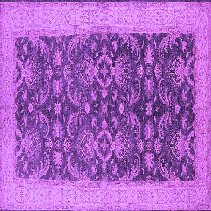 Square Oriental Purple Traditional Rug, urb793pur