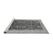 Sideview of Machine Washable Oriental Gray Traditional Rug, wshurb793gry