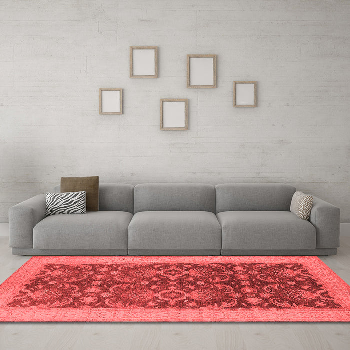 Traditional Red Washable Rugs