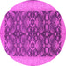 Round Oriental Pink Traditional Rug, urb793pnk