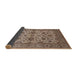 Sideview of Mid-Century Modern Chestnut Brown Oriental Rug, urb794