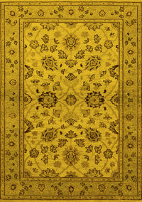 Oriental Yellow Traditional Rug, urb794yw